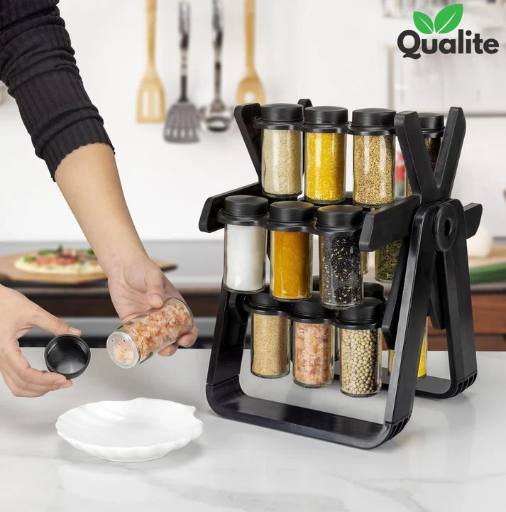 18 pcs 360° Rotating Spice Rack