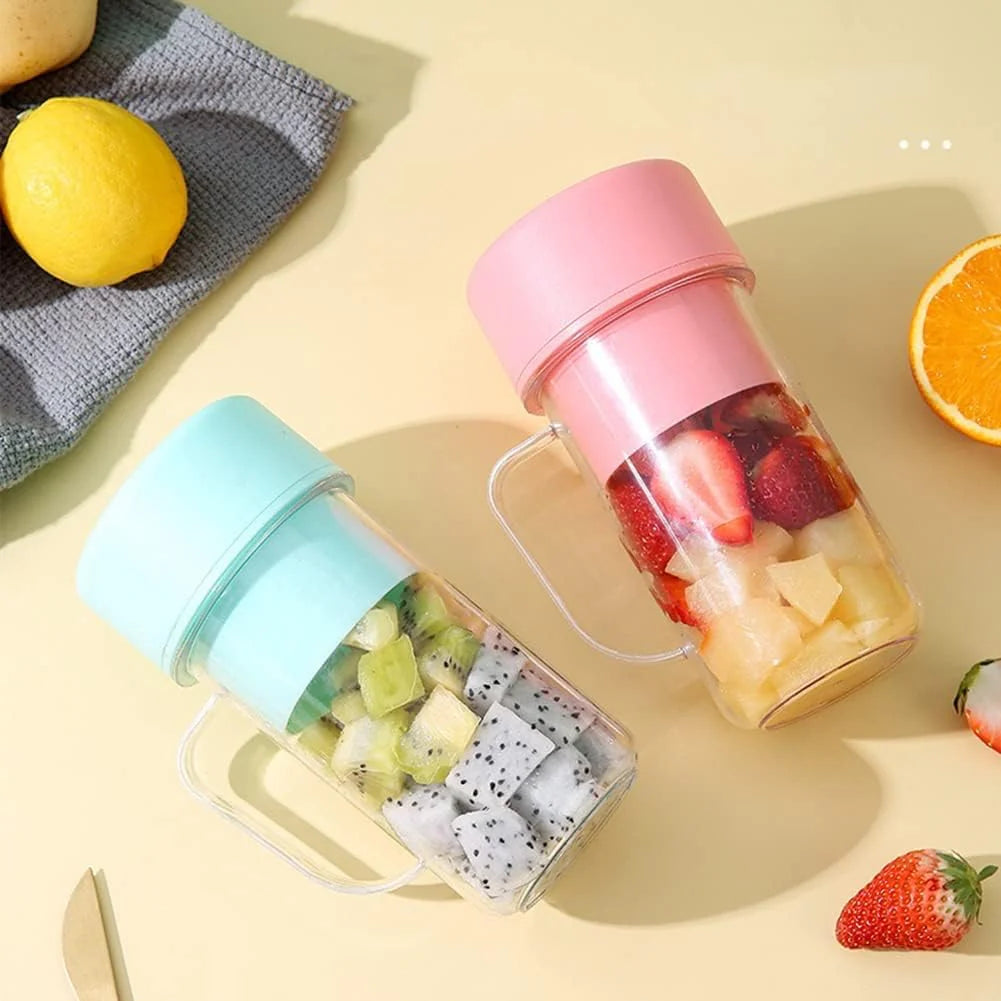 Mini Blender Juicer with Straw