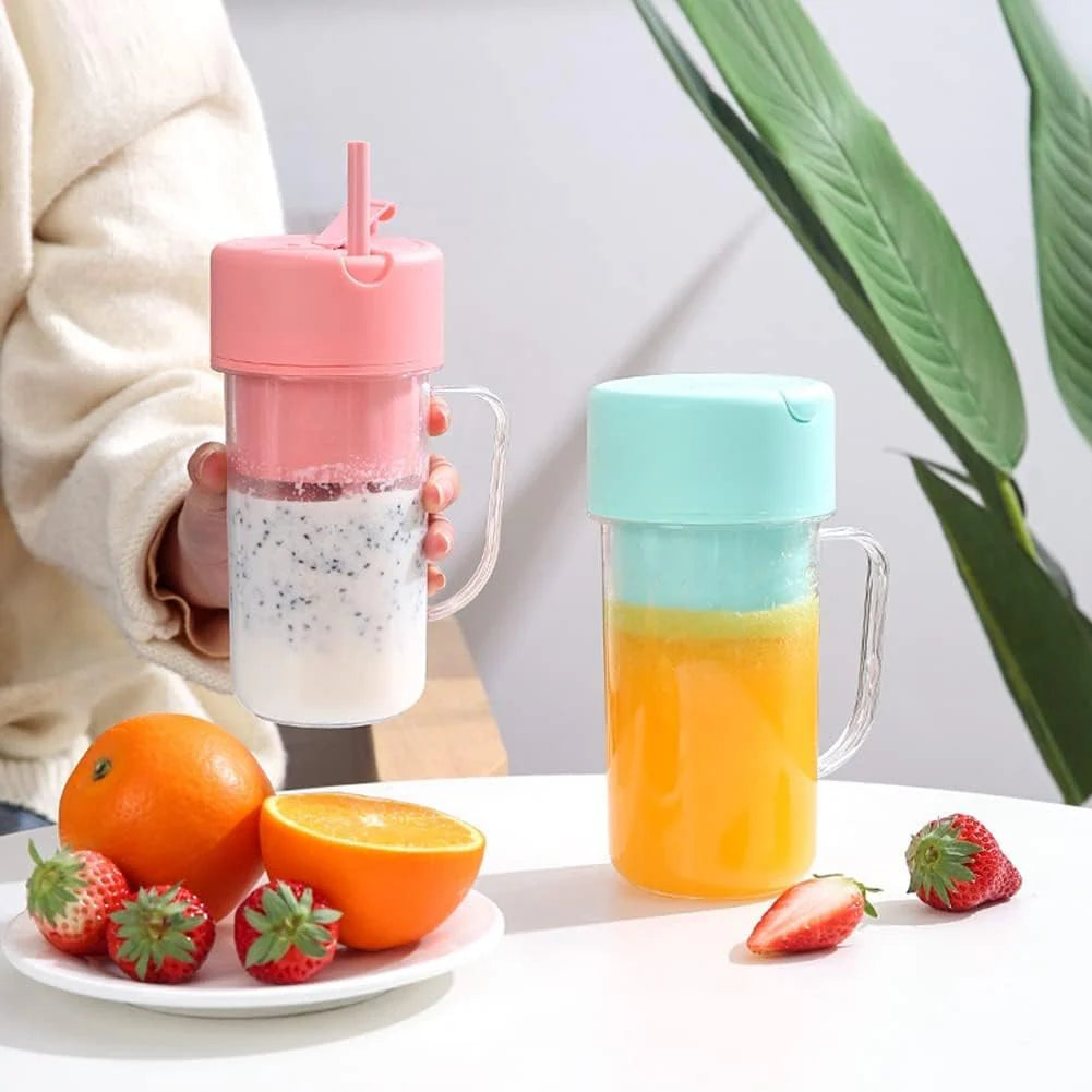 Mini Blender Juicer with Straw