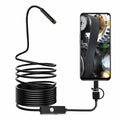 3-in-1 Type-C / Micro USB / PC Endoscope Camera 3.5m – HD Lens, Adjustable LED Lights, IP67 Waterproof