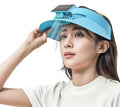 Outdoor Visor Hat with Solar Fan Solar Powered USB Charging
