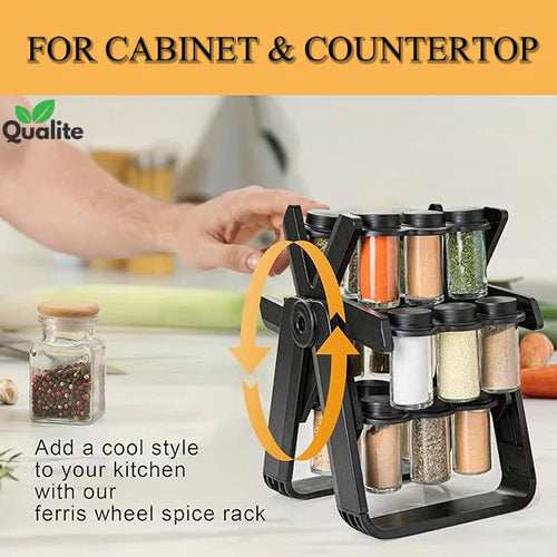 18 pcs 360° Rotating Spice Rack