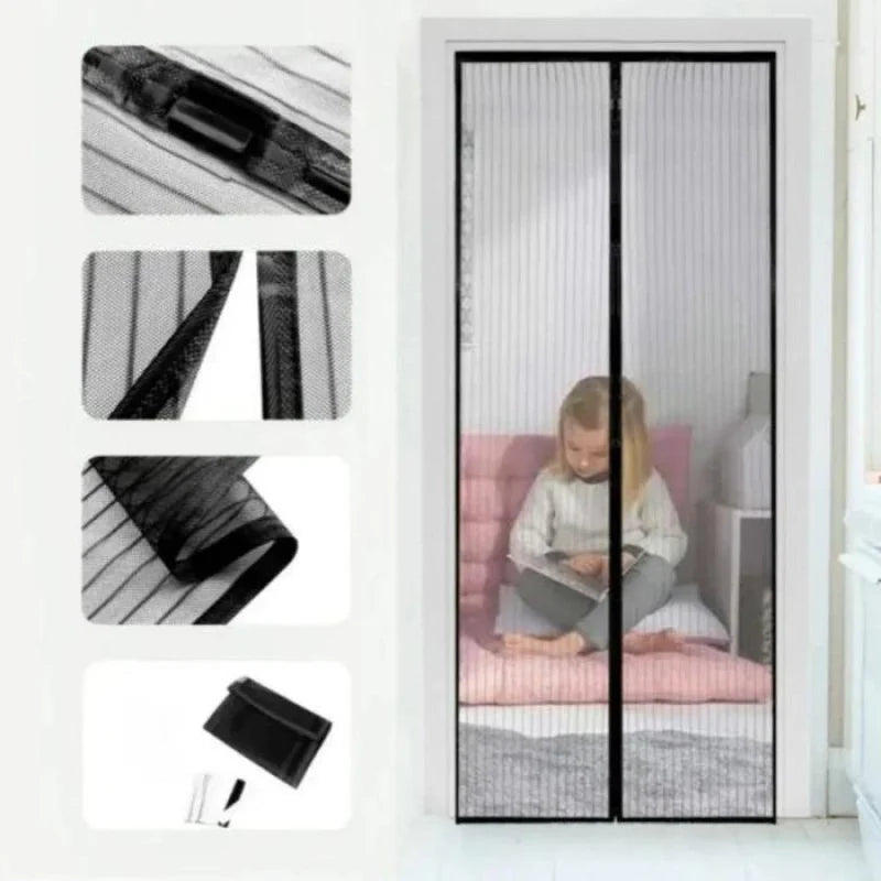 Curtain Anti Mosquito Net Magic Mesh Magnetic Screen Door Mesh Magnetic